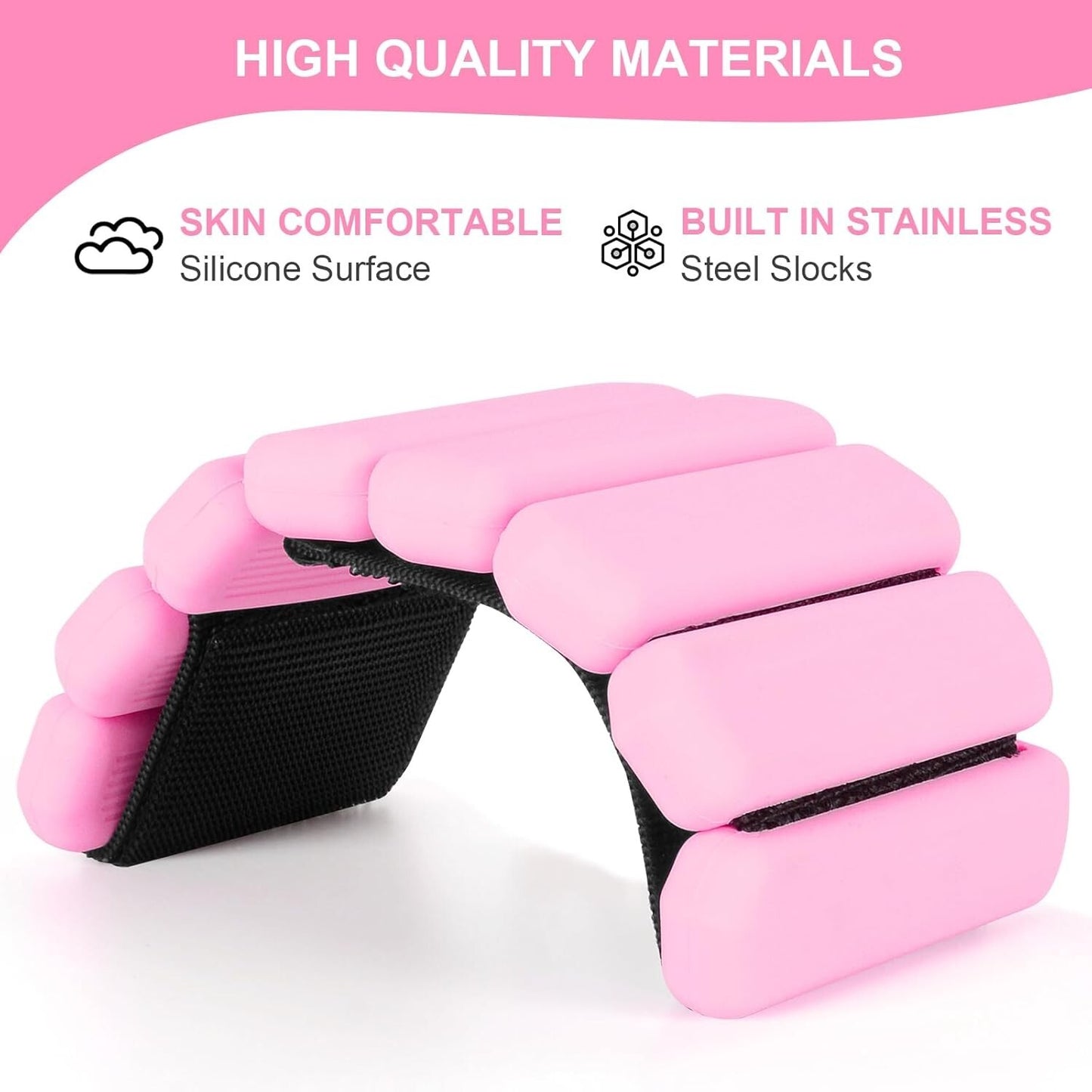 Bangles 2Pc Body Weight Set Wrist Leg Weight & Ankle Weights - 1Lbs Each Wrist