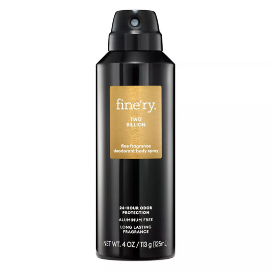 Fine'Ry. Men'S Deodorant Spray - Two Billion - 4Oz: Fresh Scent, under Arm Application