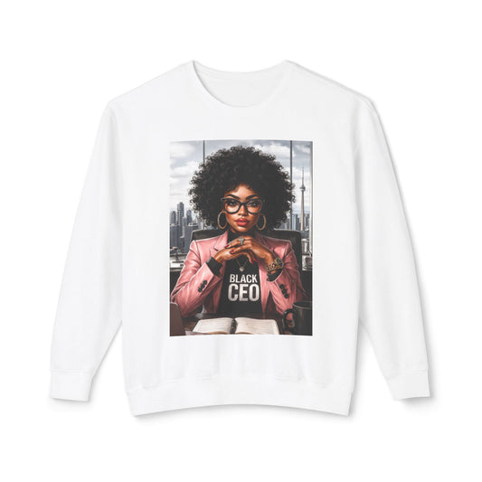 Copy of Empowering Unisex Crewneck Sweatshirt, Inspirational Gift, Black CEO Art, Classy Fashion, Motivational Apparel