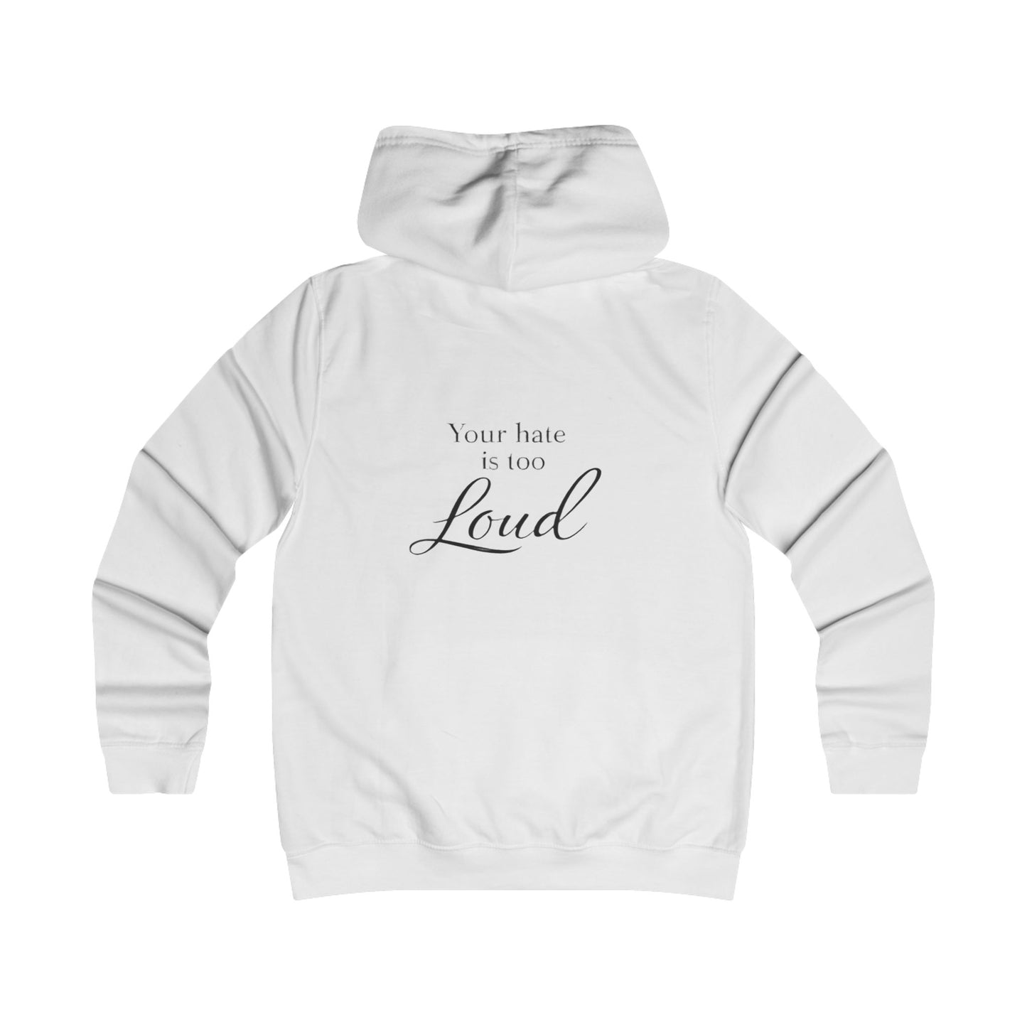 Girlie College Hoodie | Feminist Sweatshirt, Trendy Casual Hoodie, College Apparel, Gift for Her, Motivational Clothing