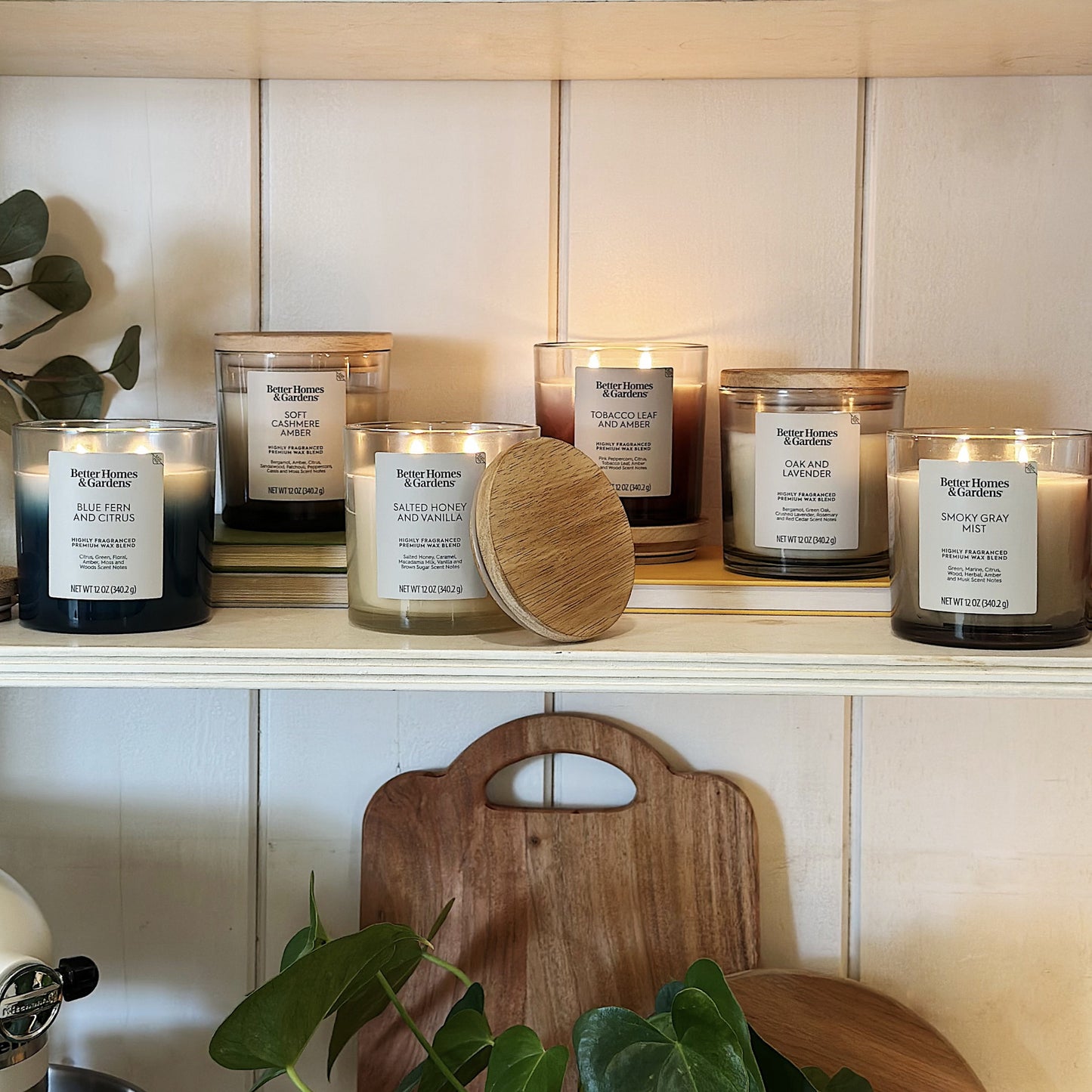Better Homes and Gardens Soft Cashmere and Amber Scented 2-Wick Ombre Jar Candle 12Oz.