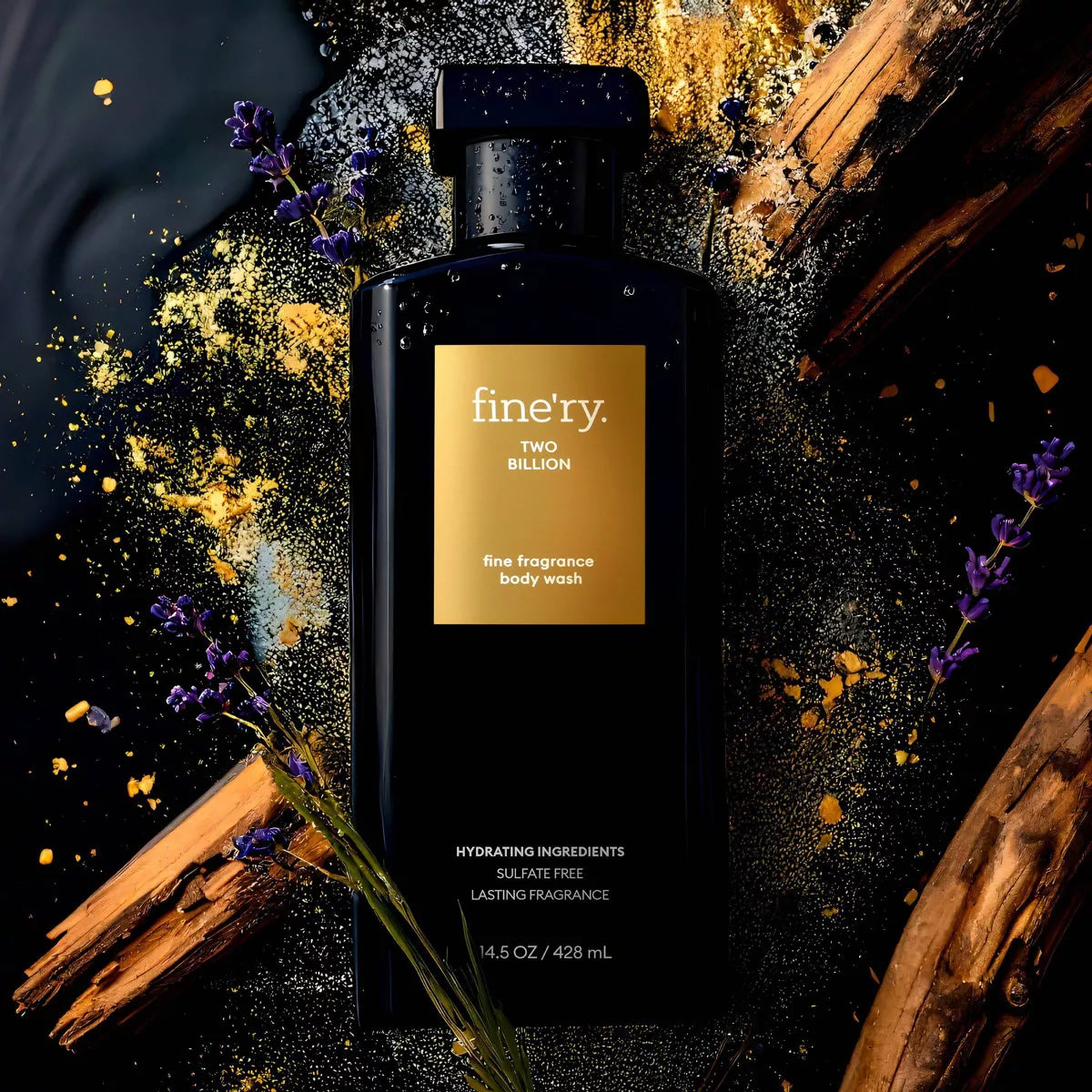 Fine'Ry. Men'S Body Wash - Two Billion - 14.5 Fl Oz: Fresh Scent, Whole Body, Normal Skin, Liquid Form