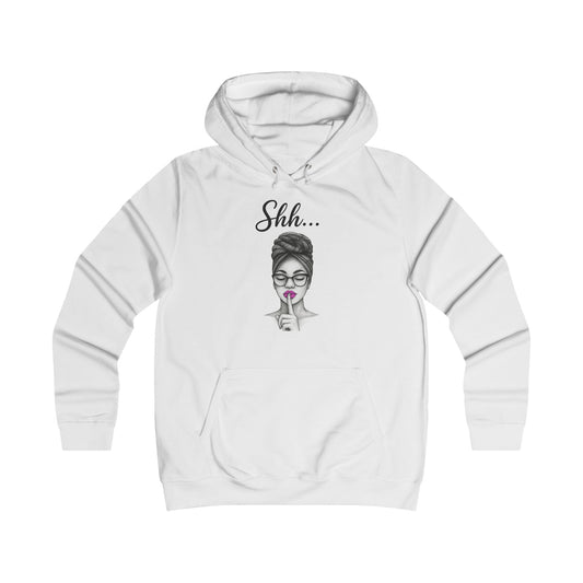 Girlie College Hoodie | Feminist Sweatshirt, Trendy Casual Hoodie, College Apparel, Gift for Her, Motivational Clothing