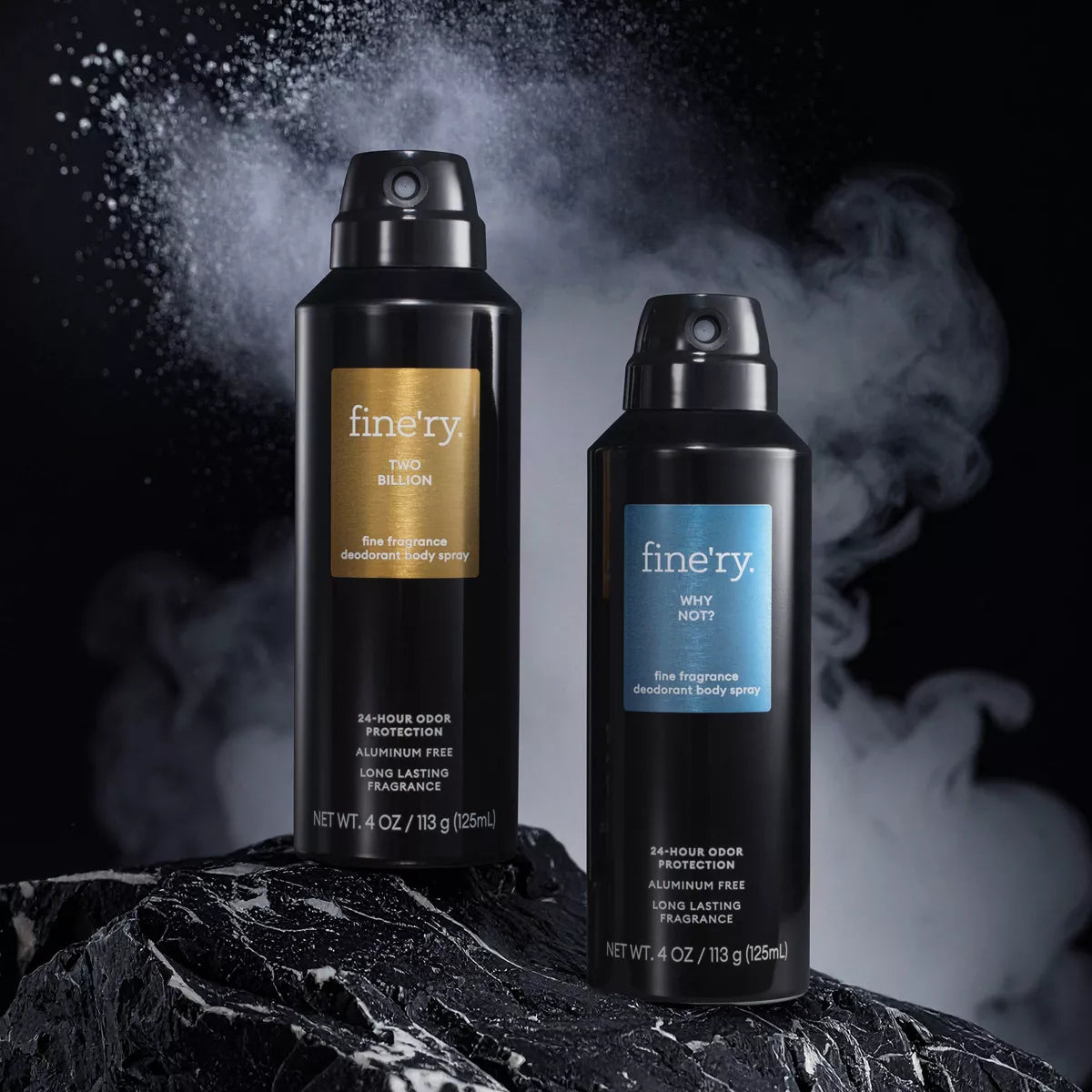 Fine'Ry. Men'S Deodorant Spray - Two Billion - 4Oz: Fresh Scent, under Arm Application