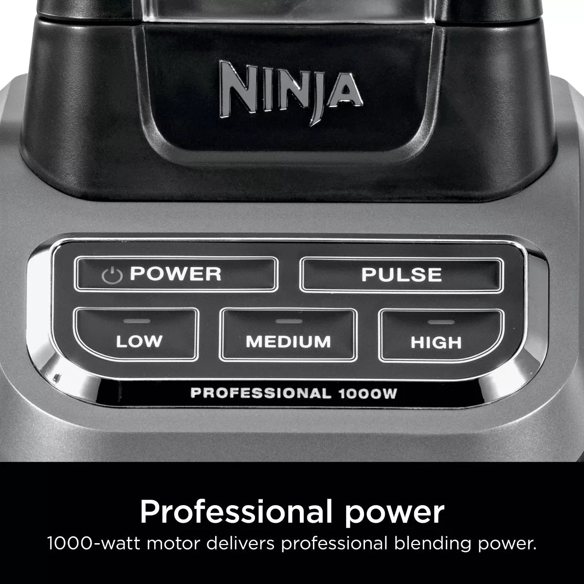 Ninja Professional Blender 1000W Black BL610: 72 Oz. Smoothie & Ice Crusher, 6-Blade Tech, 3 Speeds, Dishwasher-Safe Parts