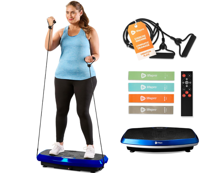 Hovert 3D Heavy Duty Vibration Plate Machine – Sturdy Dual Motor Platform with Lateral & 3D Motion – Full Body Workout for Strength, Balance, Recovery & Circulation