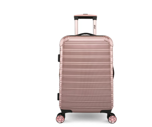 Hardside Fibertech Luggage 20" Carry-On Luggage, Rose Gold