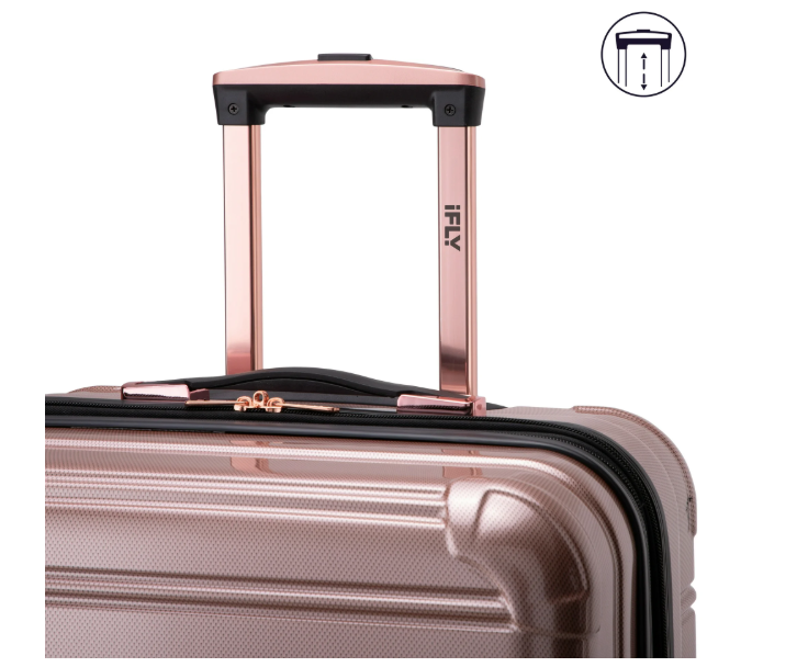 Hardside Fibertech Luggage 20" Carry-On Luggage, Rose Gold