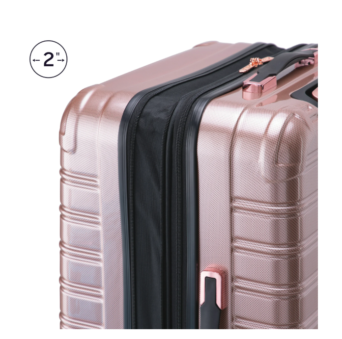 Hardside Fibertech Luggage 20" Carry-On Luggage, Rose Gold