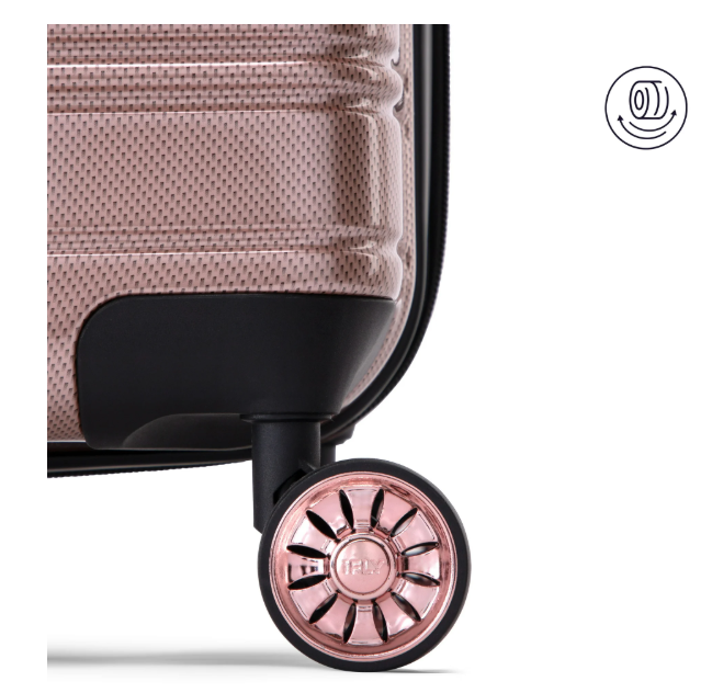 Hardside Fibertech Luggage 20" Carry-On Luggage, Rose Gold
