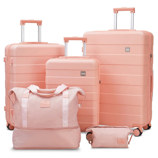 Luggage, ABS Hard Luggage Set with Spinner Wheels, with TSA Lock, Lightweight and Durable (Unisex)