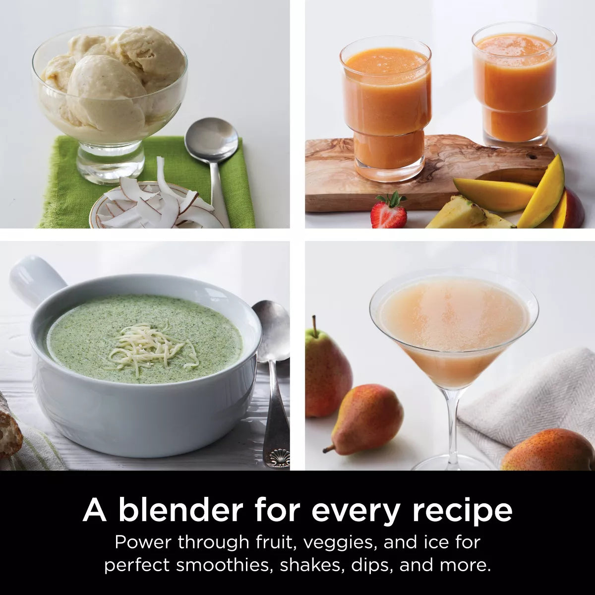 Ninja Professional Blender 1000W Black BL610: 72 Oz. Smoothie & Ice Crusher, 6-Blade Tech, 3 Speeds, Dishwasher-Safe Parts