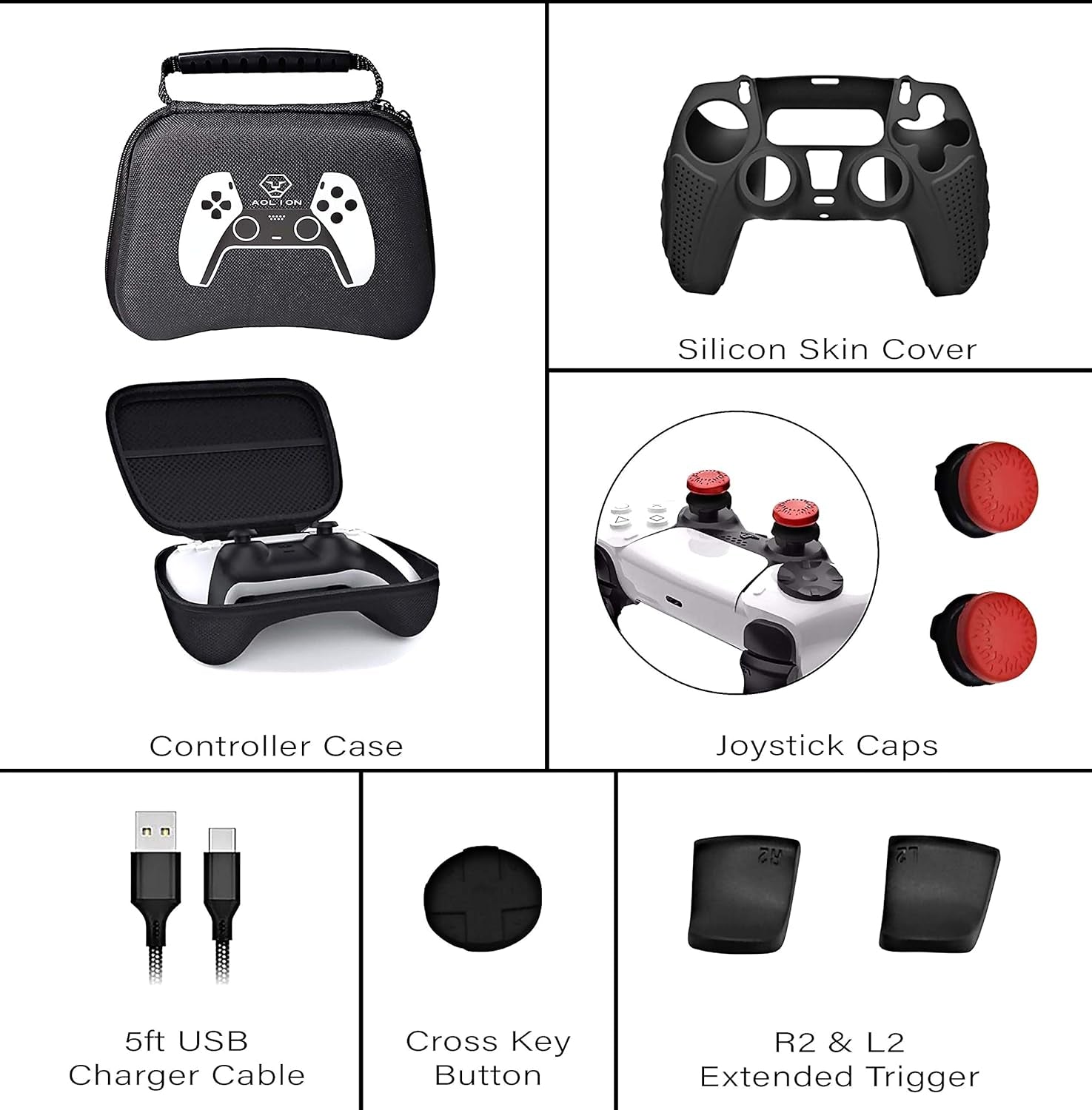 Ps5 Accessory, Ps5 Controller Case, Ps5 Carrying Case, Ps5 Controller Grip, Ps5 Controller Skin, Ps5 Bag Travel Carry Case, Ps5 Controller Mod, Ps5 Controller Thumb Grip, Aim Controller Ps5