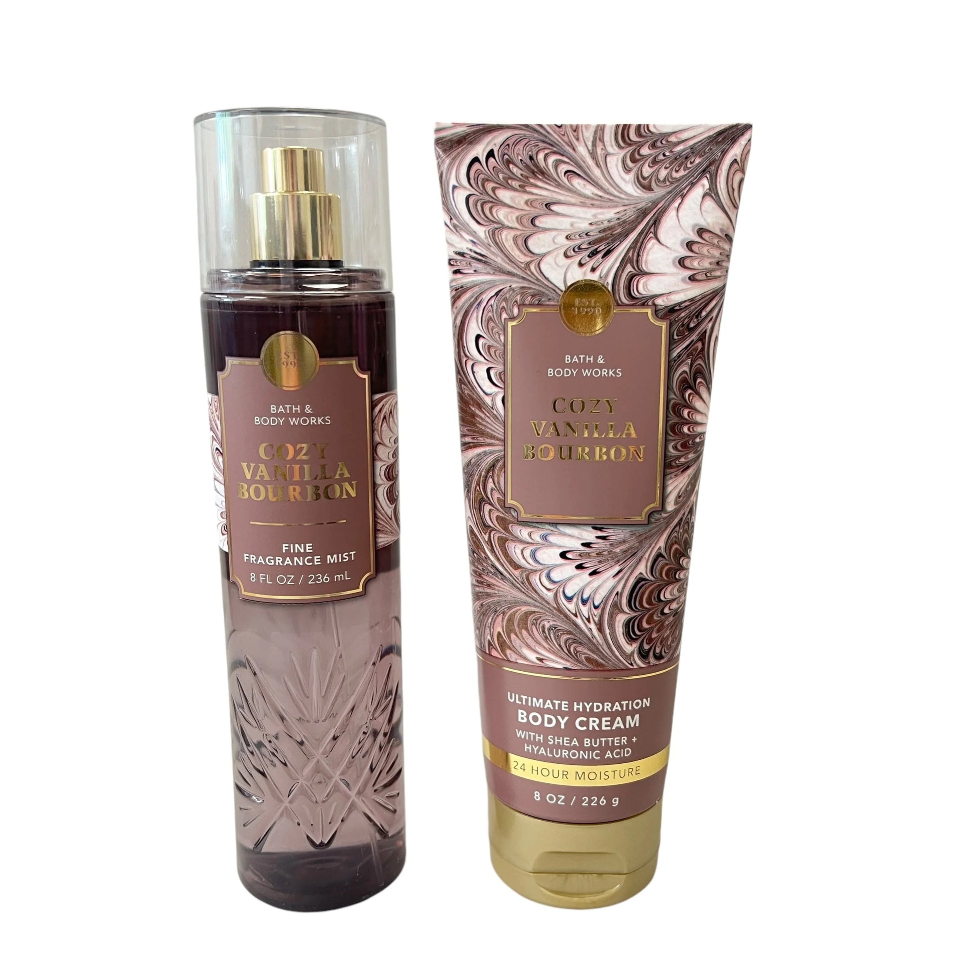 Cozy Vanilla Bourbon Mist & Body Cream Set